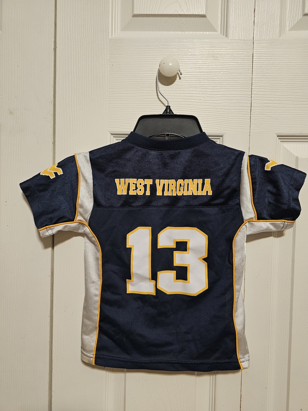 West Virginia Kids Navy & Gold Football Jersey - # 13 Size 4T